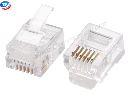 التمهيد المعياري للمواد PC 6P6C CAT3 Rj12 Modular Plug